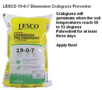 LESCO Crab Grass Preventor Dimension